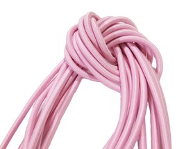 Approx 3mm wide - 5-10yd Pink Elastic Thread Round Elastic Cord ET52 - £4.71 GBP+