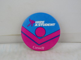 Vintage Canadian Goverment Pin - Hire a Student Neon Colours - Celluloid... - $15.00
