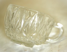 Williamsport Clear Hazel Atlas Punch Cup Star &amp; Fan Pattern - $9.89