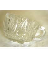 Williamsport Clear Hazel Atlas Punch Cup Star &amp; Fan Pattern - $13.80 CAD