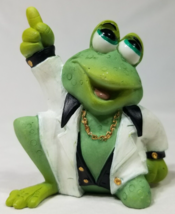 1994 Sprogz Stayin&#39; Alive Disco Saturday Night Fever Frog Figurine - £17.85 GBP