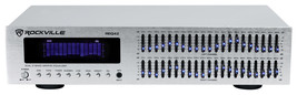 Rockville REQ42-S Silver 19&quot; 2x21 Band Graphic Equalizer - £84.57 GBP