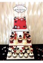 Card Suit Cupcake Toppers, casino cupcake toppers, Las Vegas Party - $8.17