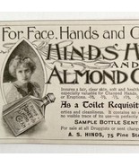 Hinds Honey Almond Cream 1897 Advertisement Victorian Beauty Product #1 ... - $27.43 CAD