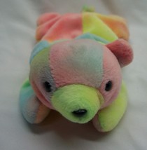 Ty Beanie Baby Sammy The Tye Dye Bear Laying Down 8&quot; Stuffed Animal Toy 1999 - £11.87 GBP