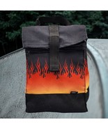 Vans Off The Wall Foldable Insulated flame print Lunch Sack Bag - $19.76 CAD