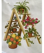 Vintage Sunset Stitchery Plant Ladder Crewel Embroidery Kit New Sealed 1977 - $554.85 MXN