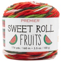 Premier Yarns Sweet Roll Fruits Yarn-Watermelon - $28.01