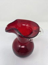 Vintage Ruby Red Depression Glass Creamer Pitcher - £11.13 GBP