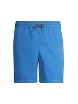 A.P.C. Men&#39;s Louis Solid Regular Fit Swim Trunks in Royal Blue-Medium - £66.88 GBP