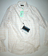 New Mens NWT Designer Paul Shark Button Down Shirt 43 XL White Blue Orange Italy - £276.18 GBP
