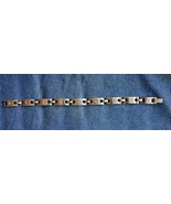 SHR Elegant Stainless Steel Diamond Link Bracelet - £40.02 GBP