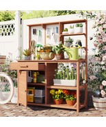 [Assembly Video] TOPMAX Fir Wood Potting Bench with Hutch, Storage - $6,122.48 MXN