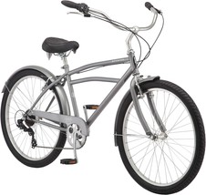 Grey 17-Inch/Medium Steel Step-Over Frame Adult Beach, Speed Drivetrains. - £468.97 GBP