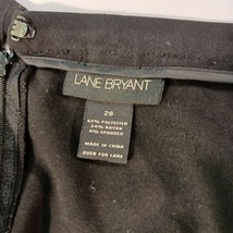 Lane Bryant Size 24 Women's Zippered Black Skirt Measured Size 23 image 3