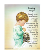 Vintage 8 x 10 Childs Wall Art Print Little Boy with Dog Going to Bed - $9.57 CAD+
