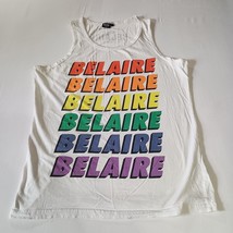 White Tank Top Luc Belaire France Adult Size M Outdoors Athletic Bicycle... - $218.24 MXN