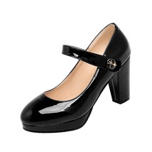 big size 43 women pumps shoes platform high heels shallow slip on round toe offi - £59.94 GBP