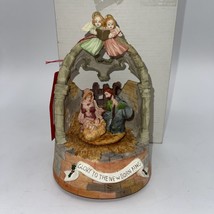 Vintage Silvestri Handmade Music Box &quot;Glory To The Newborn King” Nativity - £21.23 GBP