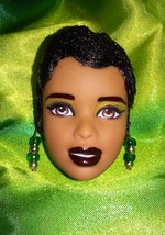 Barbie Doll Head with Finger waves Hair - £21.57 GBP