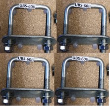 Steel Square U-Bolts Brackets Boat Trailer 60x90x10mm M10 Nut Plate UBS-60B - $98.28 MXN+