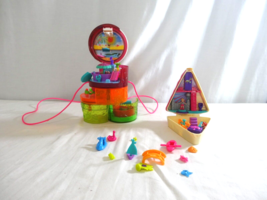 Polly Pocket Birthday Cake Bash  Compact Playset  + Polly Pocket Spin n ... - $17.82