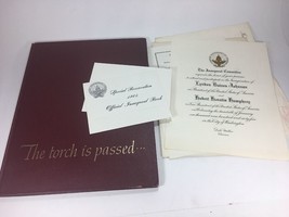 Lyndon Johhson Inauguration Invitation Complete &amp; The Torch Is Passed On... - $29.03
