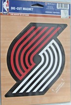 NBA Portland Trail Blazers 6 1/8&quot;T by 5 1/8&quot;W Auto Die-Cut Magnet by Win... - £12.56 GBP