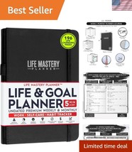Deluxe A5 Life Planner - 12 Month Journey for Success, Happiness &amp; Produ... - $49.50