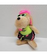 Vintage Ace Novelty 80s 90s Retro Neon Dog Summer Hot Dog Sunglasses Plush - $353.72 MXN