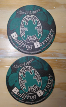 (2) Ales &amp; Lagers Bullfrog Brewery Beer Coasters 4&quot; dia. Williamsport, PA. - £9.74 GBP