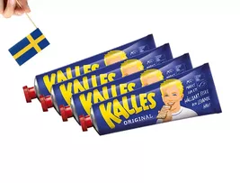 4 Tubes Kalles Kaviar, 300g (10.58 oz.), Swedish Kalles Kaviar Smoked Cod - $24.14