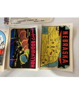  VINTAGE NEBRASKA ZION HOLLYWOOD SOUVENIR WATER DIP TRAVEL DECAL STICKER - $59.06 CAD