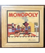 Monopoly Nostalgia Board Game Series Wood Pieces Slide Top Box Parker Br... - £20.41 GBP