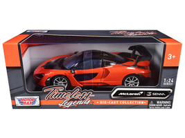 McLaren Senna Orange Metallic and Black &quot;Timeless Legends&quot; 1/24 Diecast ... - $42.27