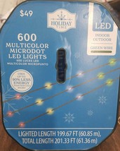 Holiday Time Multi-Color LED Microdot String Lights Holiday Lighting, 60... - $45.53