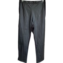 Pamela McCoy Faux Tapered Leather Pants Plus Size 3X Pull On PU Black Sl... - $23.39