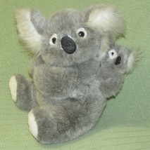 1997 Koala &amp; Baby Plush 12&quot; Just Friends Vintage Stuffed Animal Gray White Lovie - £17.65 GBP