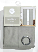 Hudson Hill HH One Grommet Panel 50x63in Linden Grey 80% Cotton - £29.33 GBP