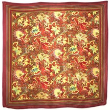 Vintage Kenzo silk scarf babushka classic Personalized Gifts floral art Japanese - £61.56 GBP