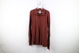 Vtg The North Face Mens Medium Distressed Wool Blend Knit Half Zip Sweat... - $29.65