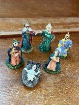 Lot of Miniature Resin Nativity Set Christmas Holiday Figurines Decorati... - $9.49