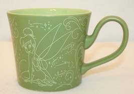 Tinker Bell Magic Swirls Stars Chalkboard Green Disney Store Coffee Cup ... - £39.46 GBP