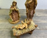 Mary Joseph Jesus DiGiovanni Heirloom Holy Family Christmas Nativity Fig... - $24.74