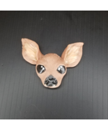 Handmade Clay Fawn Head Magnet - $8.00