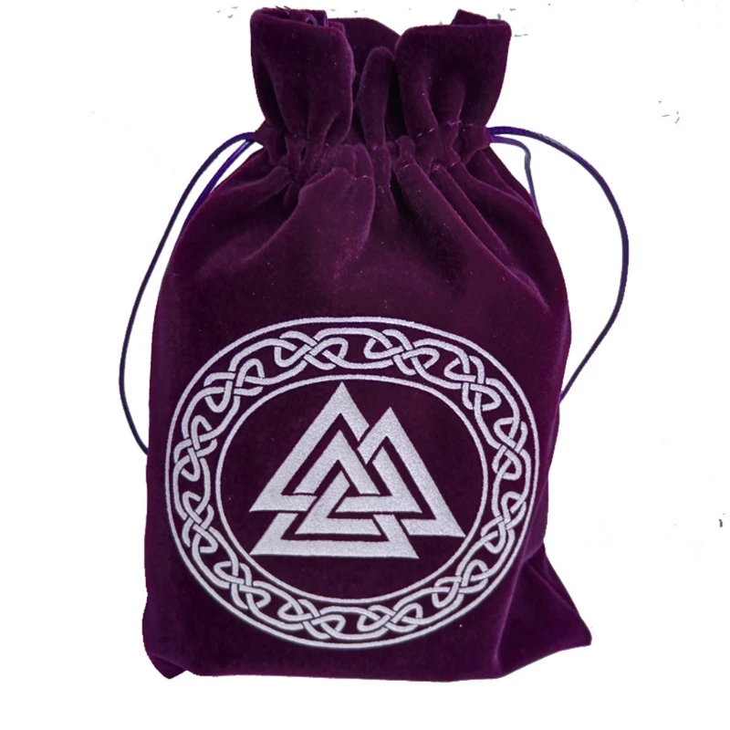 Velvet Tarot Oracle Cards Storage Bag Runes Constellation Witch Divination Acces - £81.94 GBP