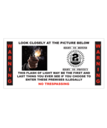 Gun Flash Warning 2nd Amendment Security Warning Stickers / 6 Pack + FRE... - £4.52 GBP