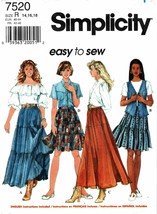 Misses&#39; SKIRTS 1997 Simplicity Pattern 7520 Size 14 - $12.00