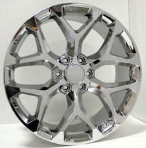 Chrome 22&quot; Snowflake Wheels Rims For 2000-2024 GMC Sierra Yukon Denali C... - £972.67 GBP