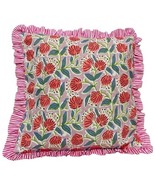 Pack of 2 Throw Pillow Covers 100% Cotton Pre Washed Ruffle Decorative P... - $94.34 CAD